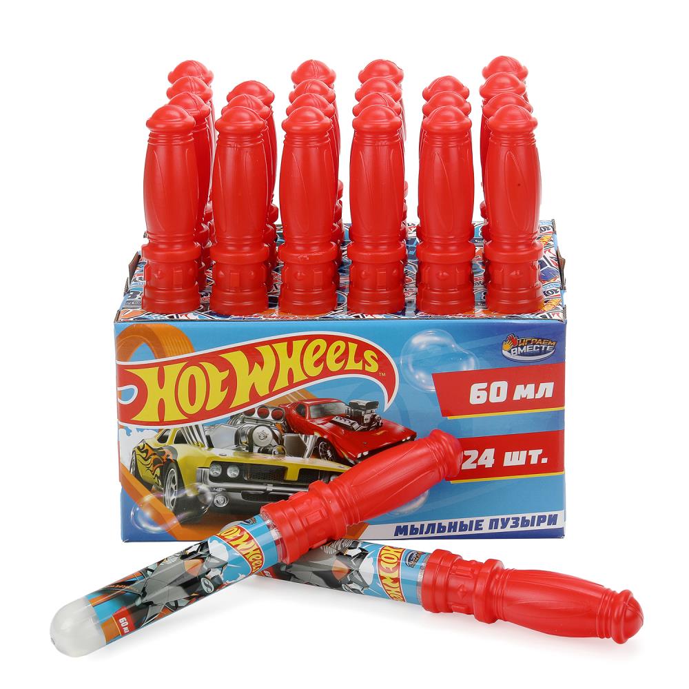 Мыльные пузыри Хот Вилс 60 ml, dans le col 27 cm, cor.28*23*14,5 cm, ИГРАЕМ ВМЕСТЕ уп-24шт в kor.4уп