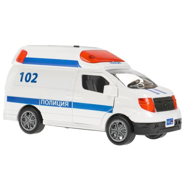 Machine en plastique de taille moyenne 12,5 cm, откр. двери, инерц., кор. Parc technologique dans le cor.2*96шт