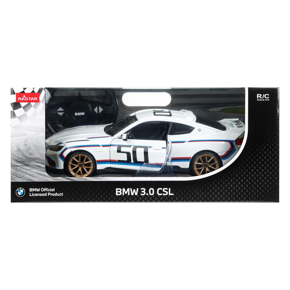 Véhicule pour BMW 3.0 csl 1:14, bleu, 2 pièces, deux portes ouvertes Rastar en couleur 6 pouces