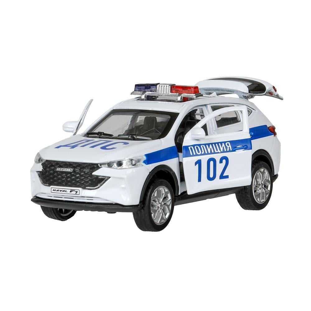 Машина металл haval f7 ПОЛИЦИЯ, свет-звук, 12,5 см, белый Технопарк в кор.2*36шт