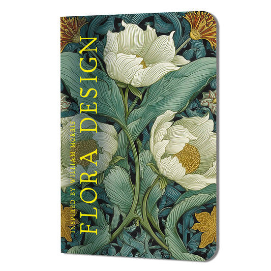 Блокнот FLORA DESIGN. Inspired by William Morris (белые цветы)