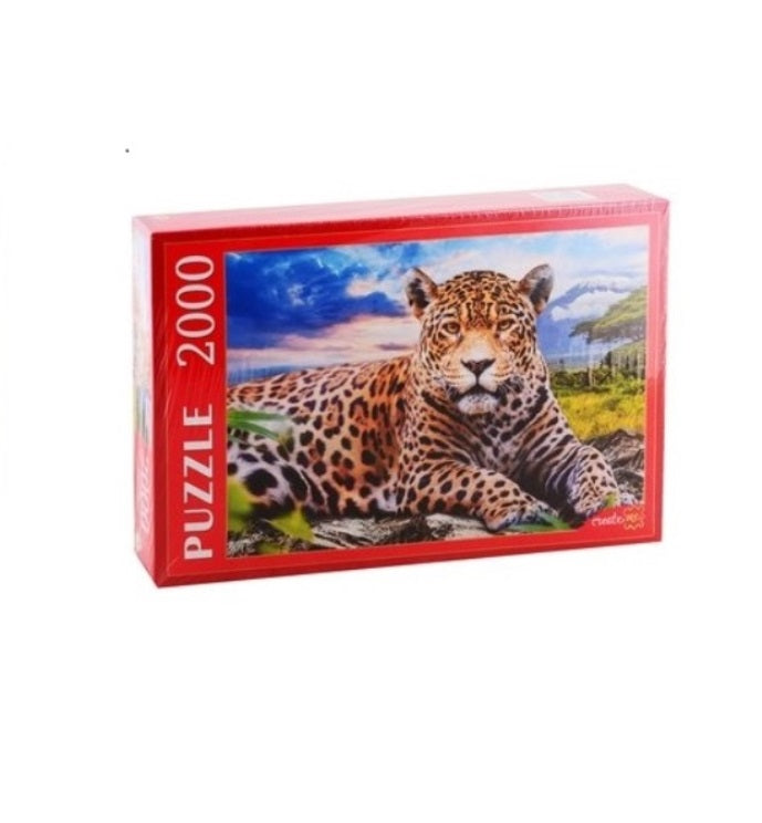 Рыжий кот. Пазлы 2000 эл. арт.3698 "Большой леопард"