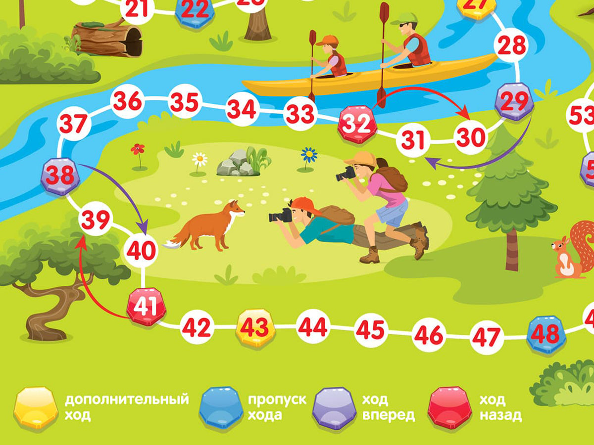 Игра настольная ходилка "В лесу"