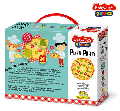 Игра настольная "Pizza Party" Baby Toys в кор.14шт