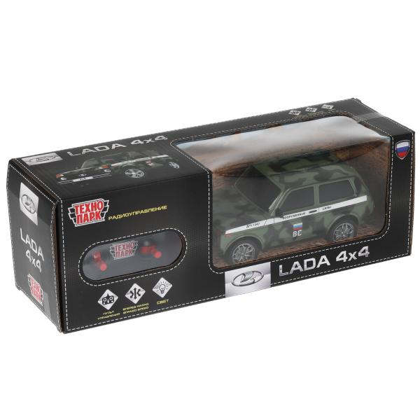 LADA4X4-18L-MIL 326225 Machine pour LADA 4x4 18 cm, rouge, camouflage, couleur. Parc technologique à Cor.24шт
