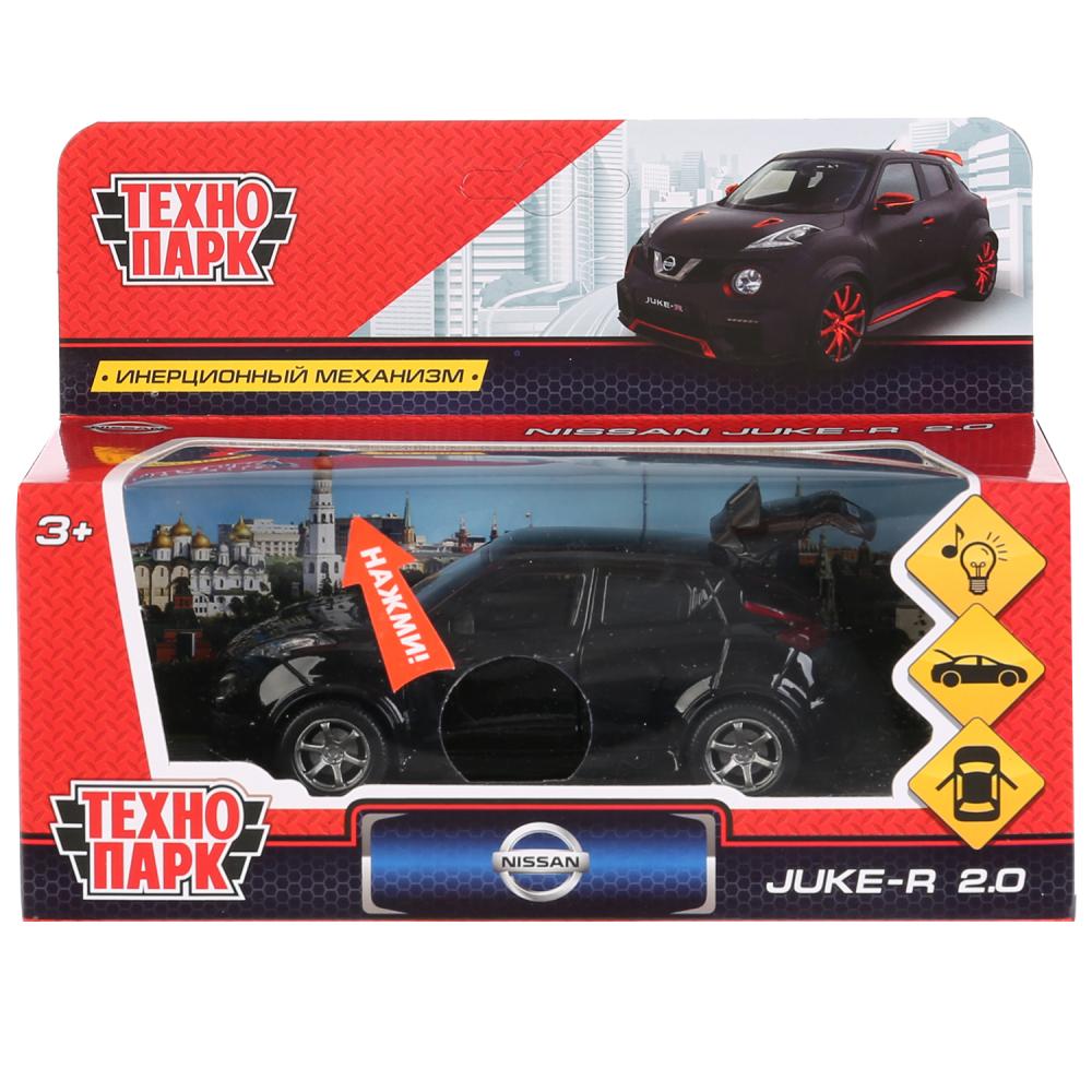 Machine en métal noir NISSAN JUKE-R 2.0 12 cm, double, bagage, noir, cor. Parc technologique dans le cor.2*36шт