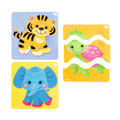 Пазлы макси ЗИГЗАГ "Зверята" 18 éléments JOUETS POUR BÉBÉ