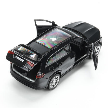 Машина металл MERCEDES-BENZ gls class amg 12см, дв,баг,ин,темно-серый, кор. Parc technologique dans le cor.2*36шт