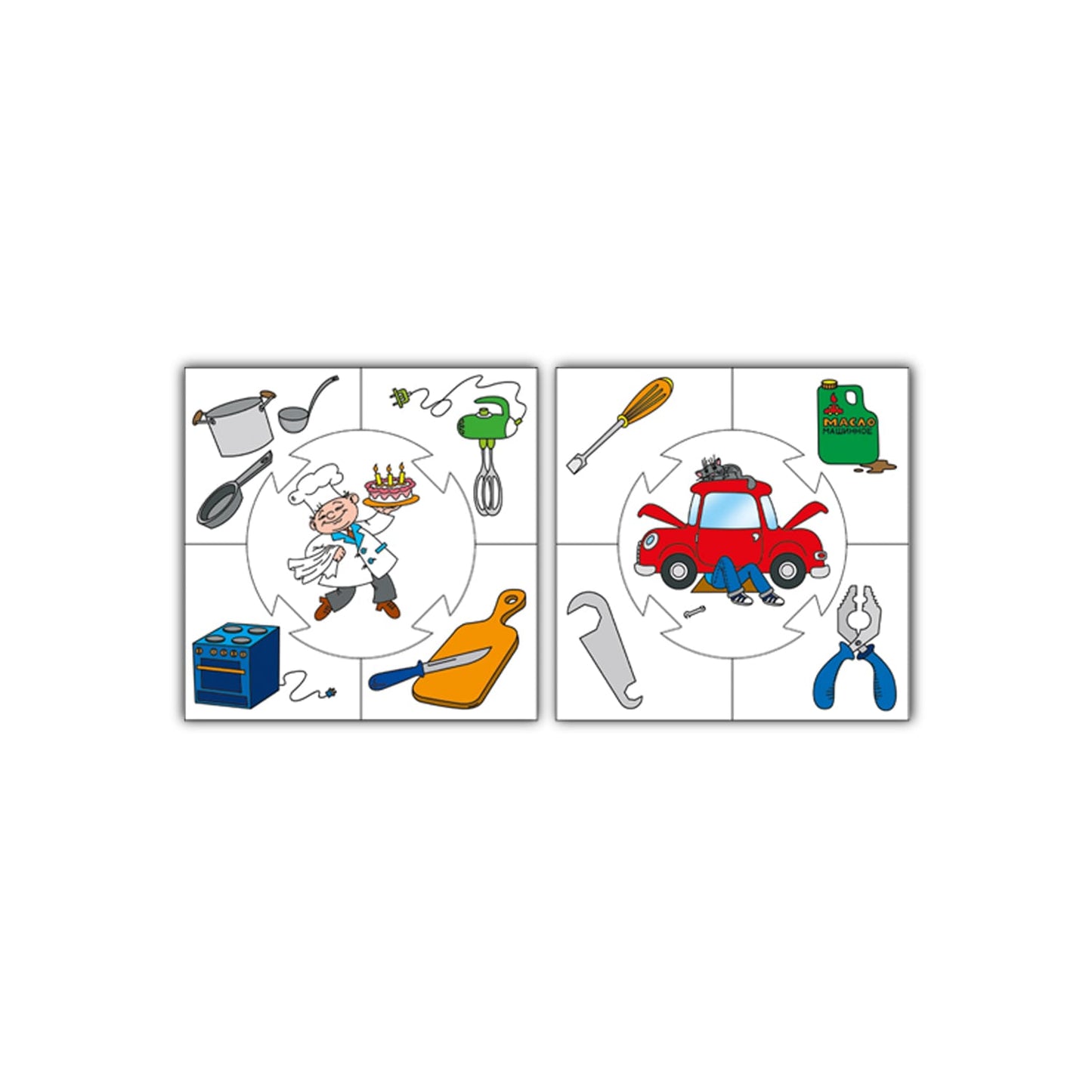 ИГРА ОБУЧАЮЩАЯ УЧИСЬ ИГРАЯ "ПРОФЕССИИ" (М/Г) 00055 в кор 14шт