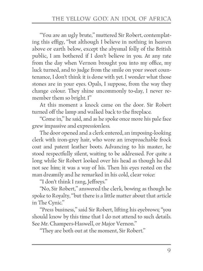 Le Dieu jaune : une idole de l'Afrique = Желтый бог: африканский идол: на англ.яз. RH hagard