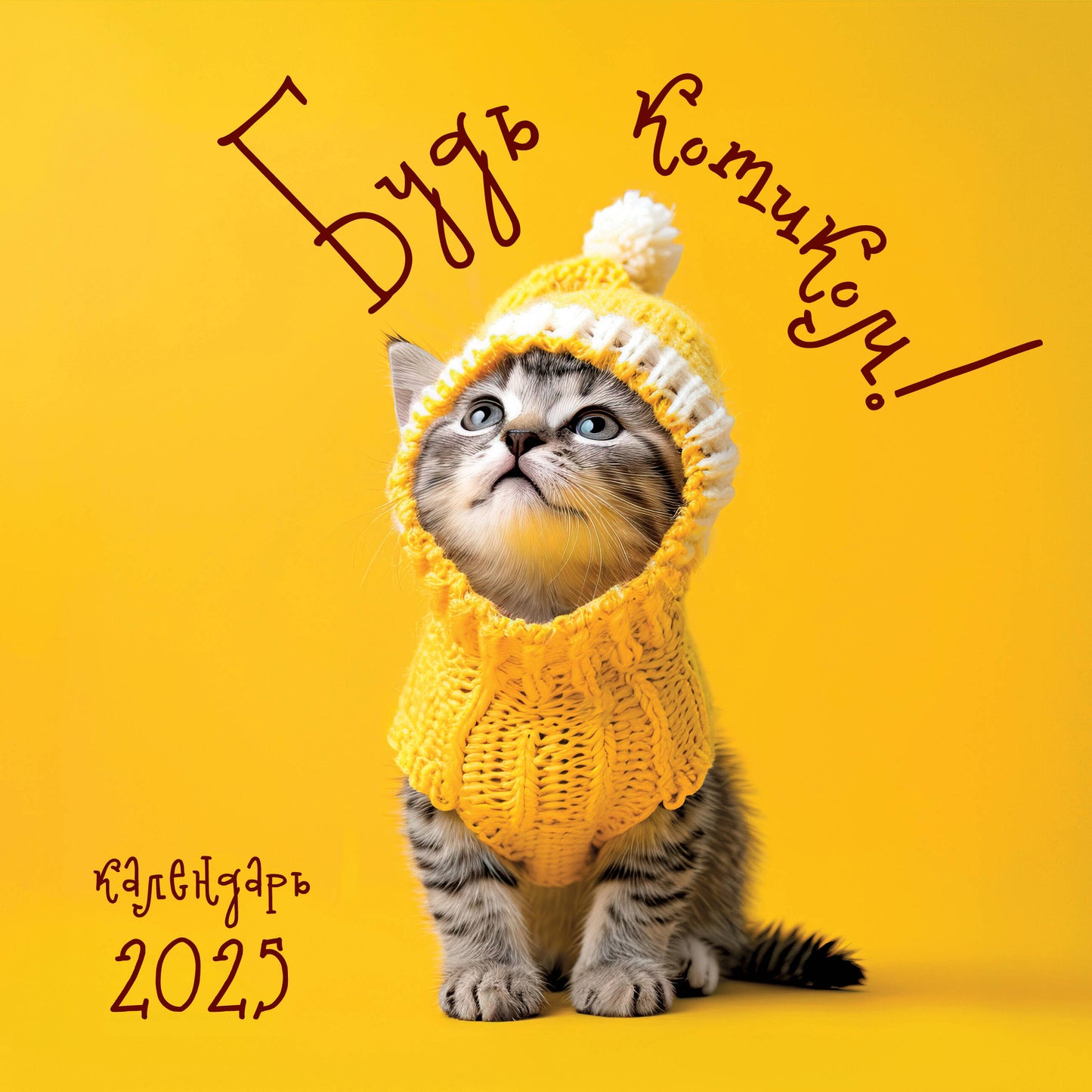 Будь котиком! Calendrier Kotomana. Calendrier pour l'année 2025 (300х300)