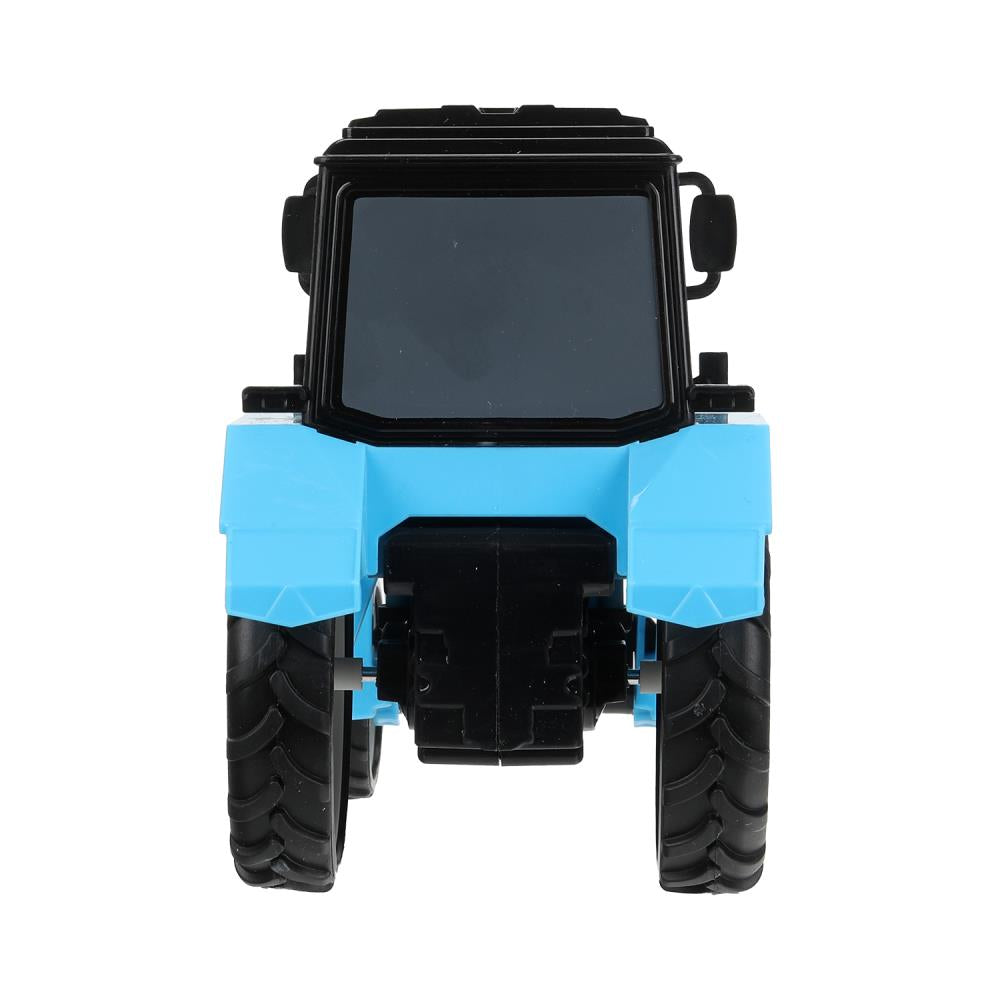 Machine en plastique MTZ свет-звук, ТРАКТОР БЕЛАРУС 17 см,инерция,синий Технопарк в кор.36шт