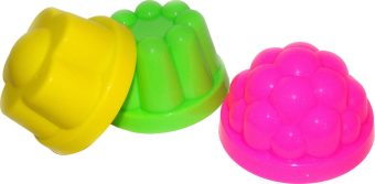 Набор для песка № формочки (3шт) 8,5х8х8 см.