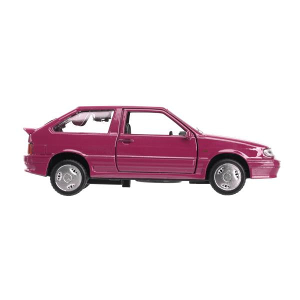 Machine en métal vaz-2113 12 cm, double, sac, argent, rouge, cor. Parc technologique dans le cor.2*36шт