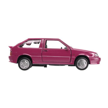 Machine en métal vaz-2113 12 cm, double, sac, argent, rouge, cor. Parc technologique dans le cor.2*36шт