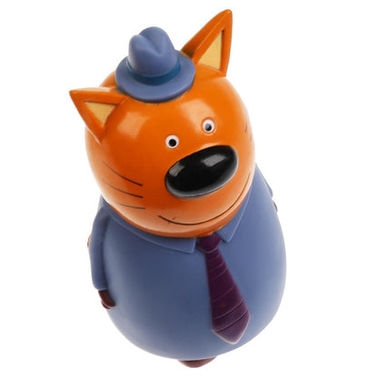 Игрушка пластизоль для ванны Капитошка Три Кота папа и Компот, 2шт., сетка (русс.уп.) в кор.50шт