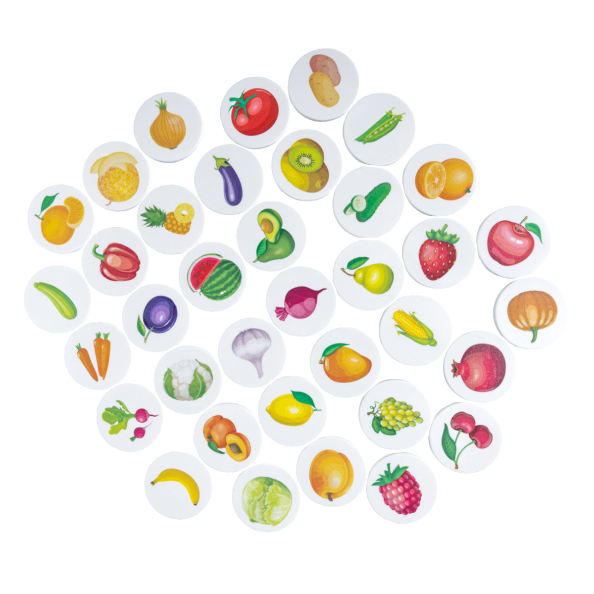 Лото пластмассовое "Овощи, фрукты"