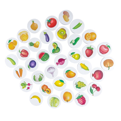 Лото пластмассовое "Овощи, фрукты"