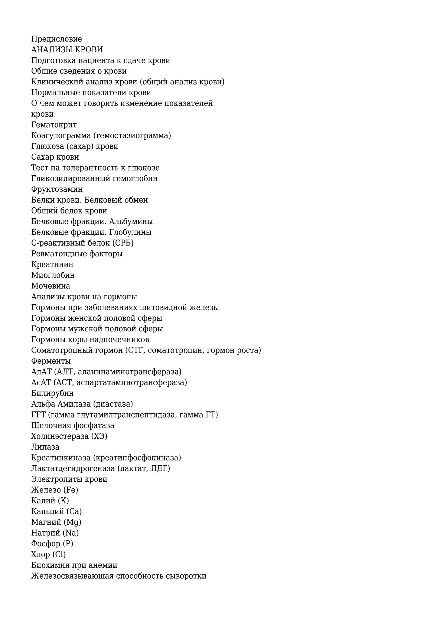 Все, что нужно знать о своих анализах. Самостоятельная диагностика и контроль за состоянием здоровья