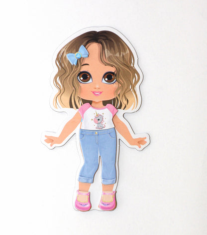 Игра магнитная "Одевашки. Модная девчонка. Ксюша". Серия Магнитные истории (европодвес, 2х8шт) арт.0