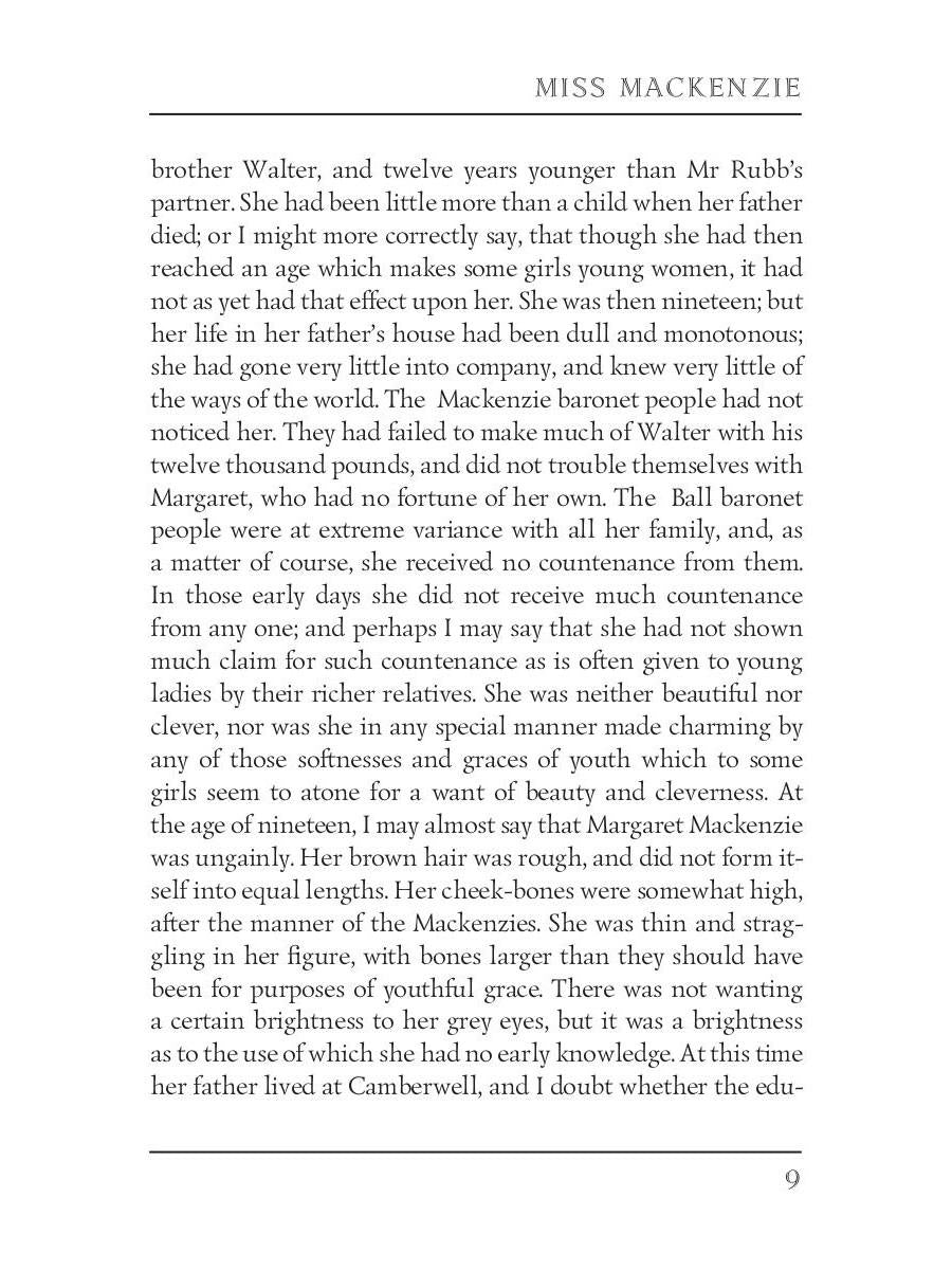 Miss Mackenzie = Мисс Макензи