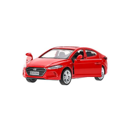 Машина металл HYUNDAI ELANTRA, 11,4 см, двери, инерция, кор. Технопарк в кор.2*48шт