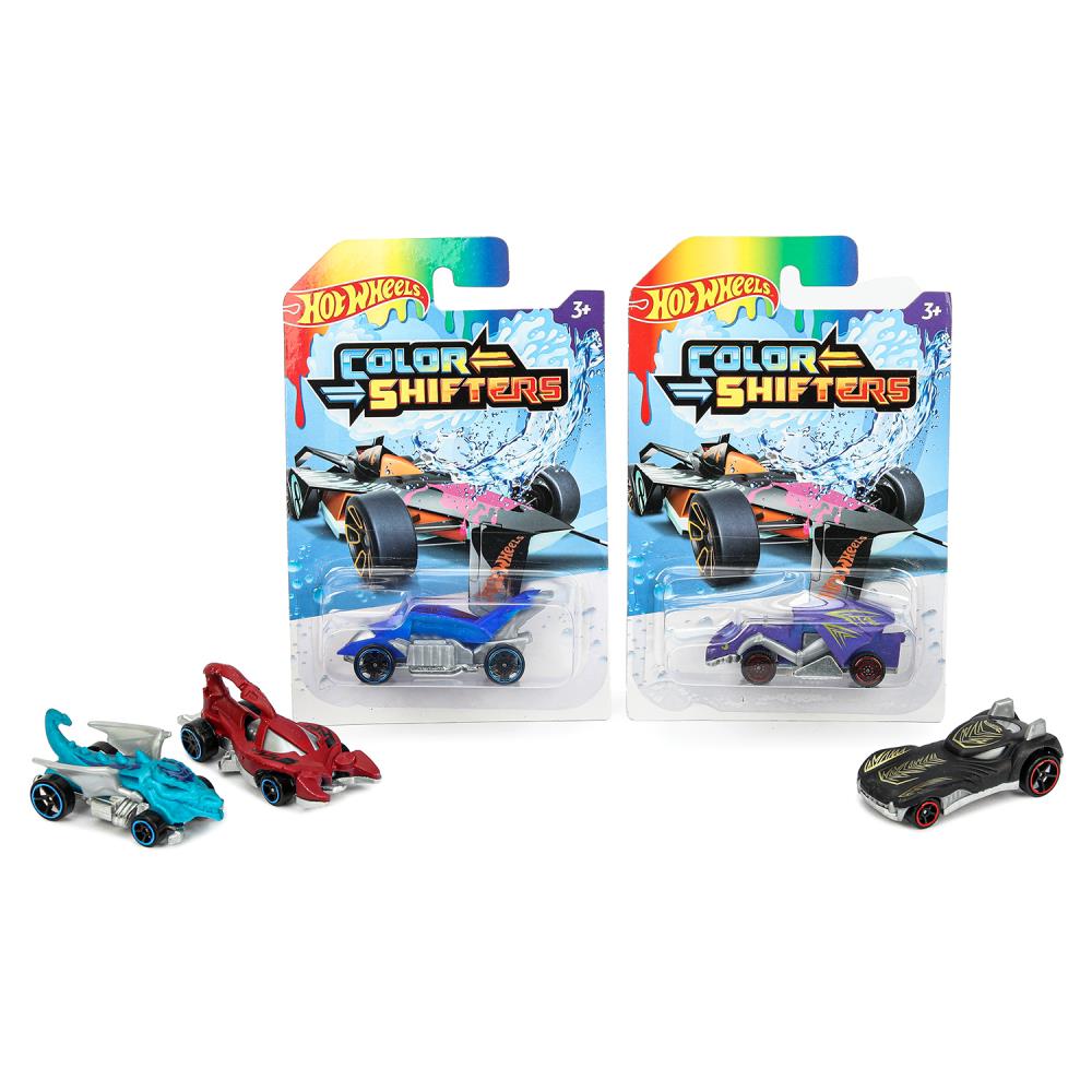 Машина металл Хот Вилс hot wheels меняет цвет 8 см, св. ход, блист. - в кор.2*360шт