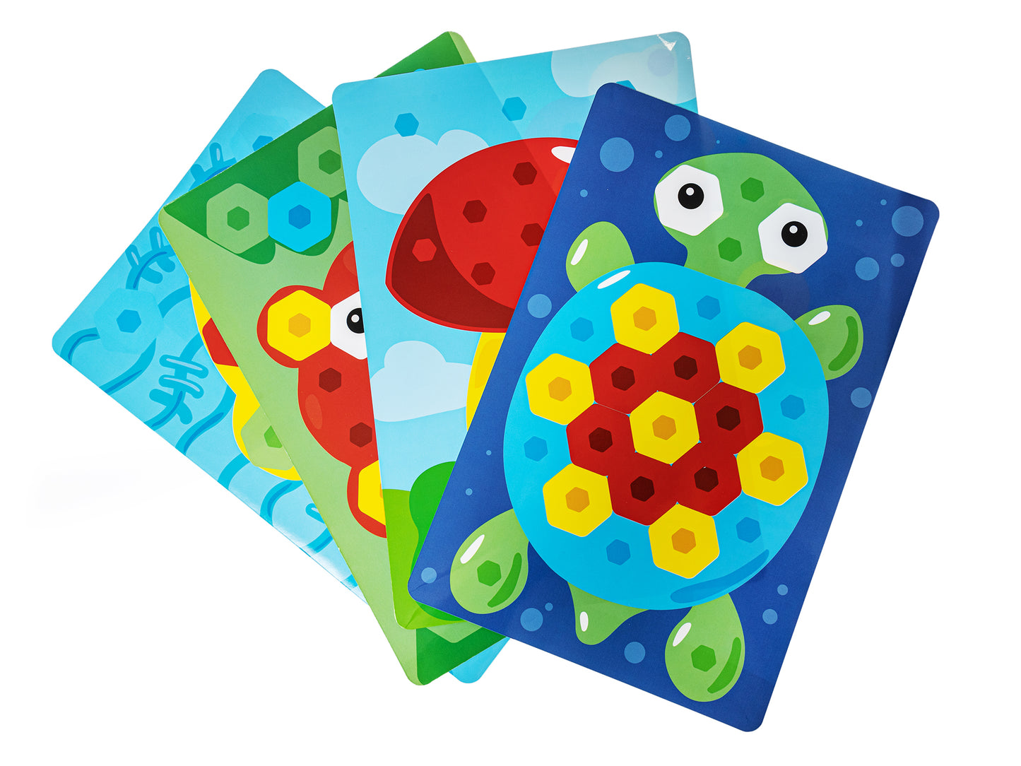 Mosaïque pour petits enfants, jouets pour bébé, "Рыбка" d40/4 цв (34 эл) nev