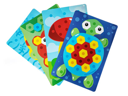Mosaïque pour petits enfants, jouets pour bébé, "Рыбка" d40/4 цв (34 эл) nev