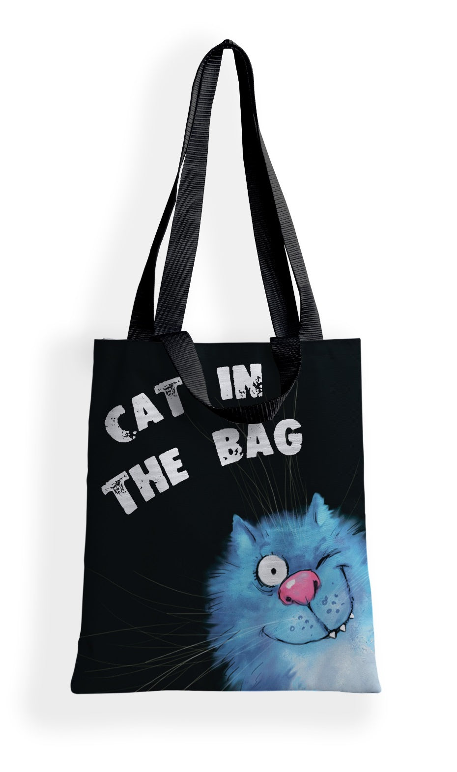Сумка-шоппер "Синие коты Chat dans le sac" art.8700 (35*40 см.) худ. Зенюк