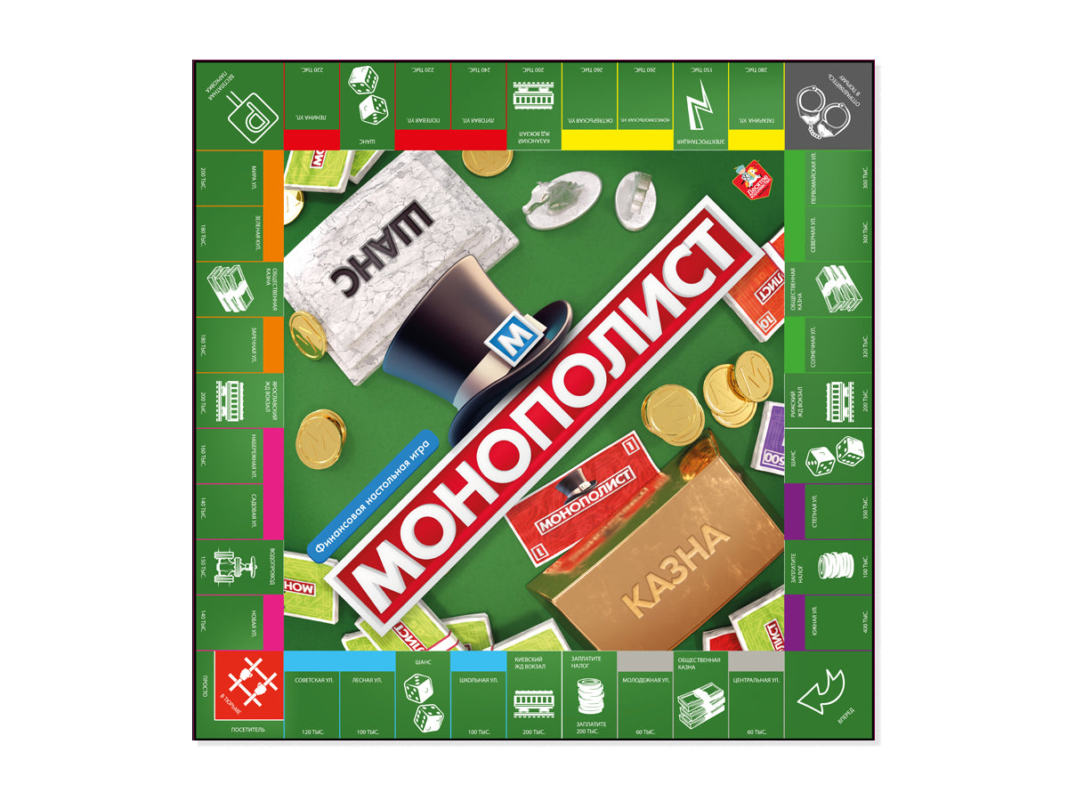 Игра настольная экономическая "Монополист"