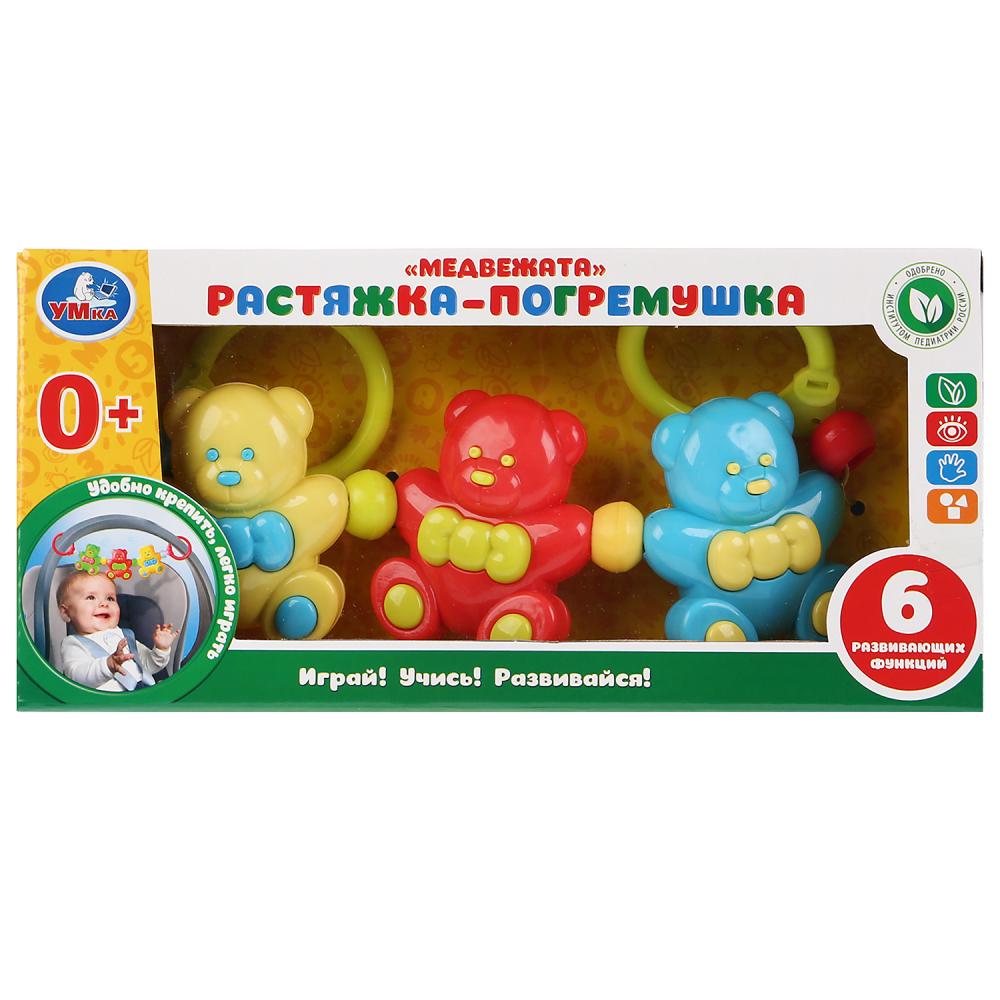 Погремушка-растяжка медвежата "Умка" en Russie. cor. dans le cor.2*60шт