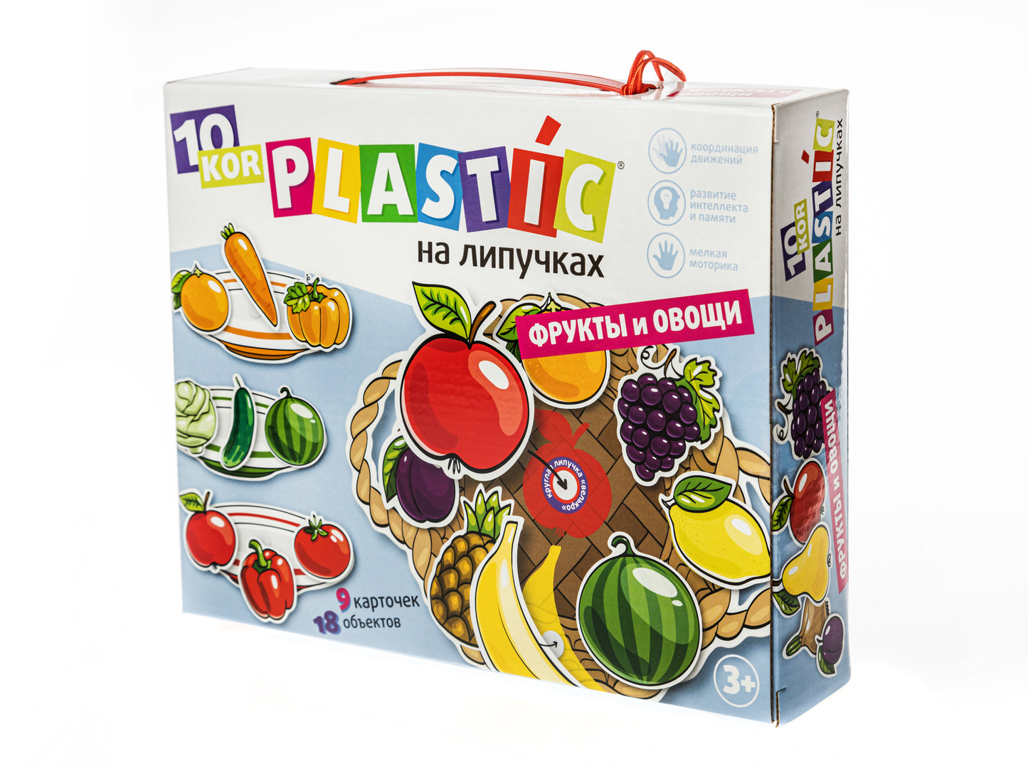 Пластик на липучках "Фрукты и овощи" 10KOR PLASTIC