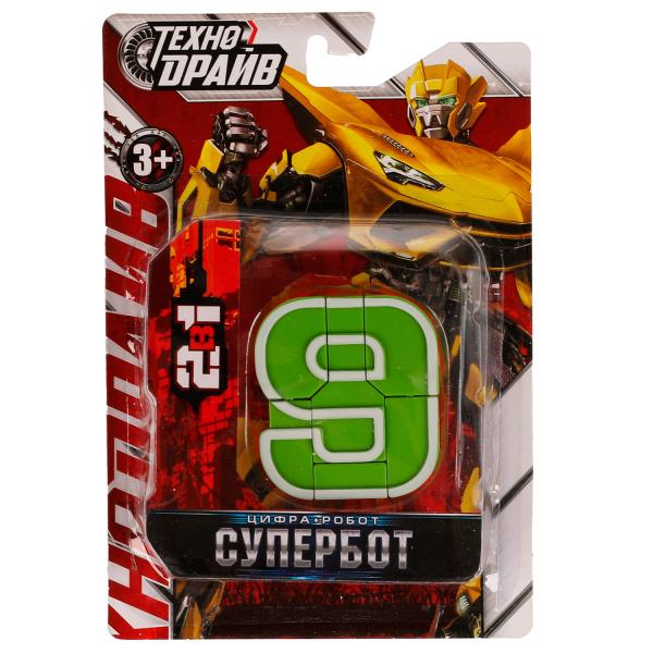 Robot super-bot, transformateur en cifrou 9, emballage 17,5*12*2,5 cm, ТЕХНОДРАЙВ en cor.180шт