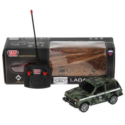 LADA4X4-18L-MIL 326225 Machine pour LADA 4x4 18 cm, rouge, camouflage, couleur. Parc technologique à Cor.24шт