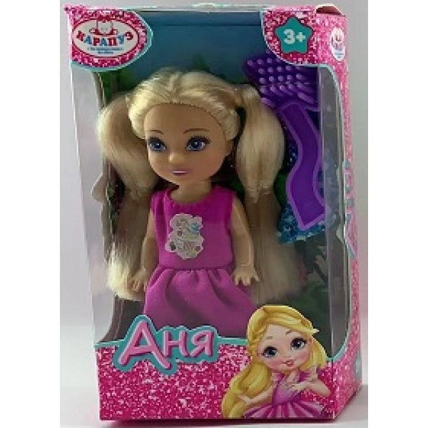 Кукла Анечка 12см, акс., кор КАРАПУЗ в кор.120шт