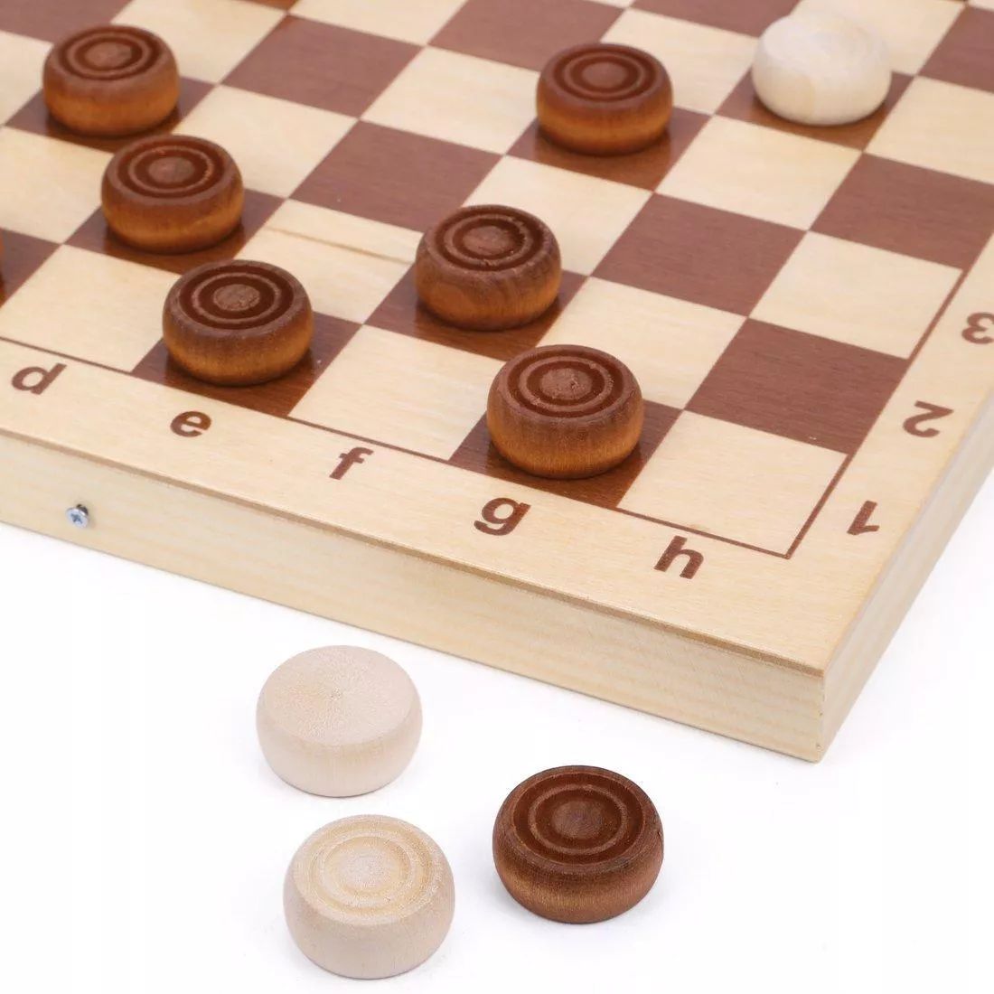 ДК.Игра настольная "Шашки" деревянные (поле 29см х 29см) арт.02841* /10