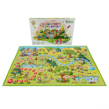 Игра настольная ходилка "Идем в гости к Эколятам" в кор.10шт