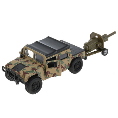 Machine en métal HUMMER h1 вс ПИКАП, 11 см, дв., баг., инер.+пушка, кор Технопарк в кор.2*12шт