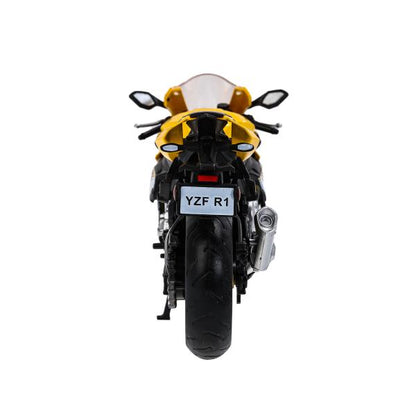 Модель металл yamaha yzf-r1 МОТОЦИКЛ, 17 см, вращающийся руль, подвеска Технопарк в кор.24шт