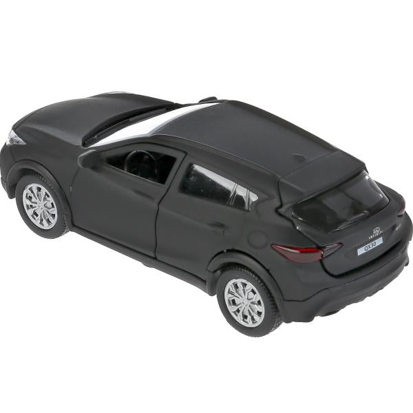 Machine en métal "infiniti qx30 maтовый" 12см, открыв.двери, инерц, noir dans le cor. Parc technologique en cor2*36шт