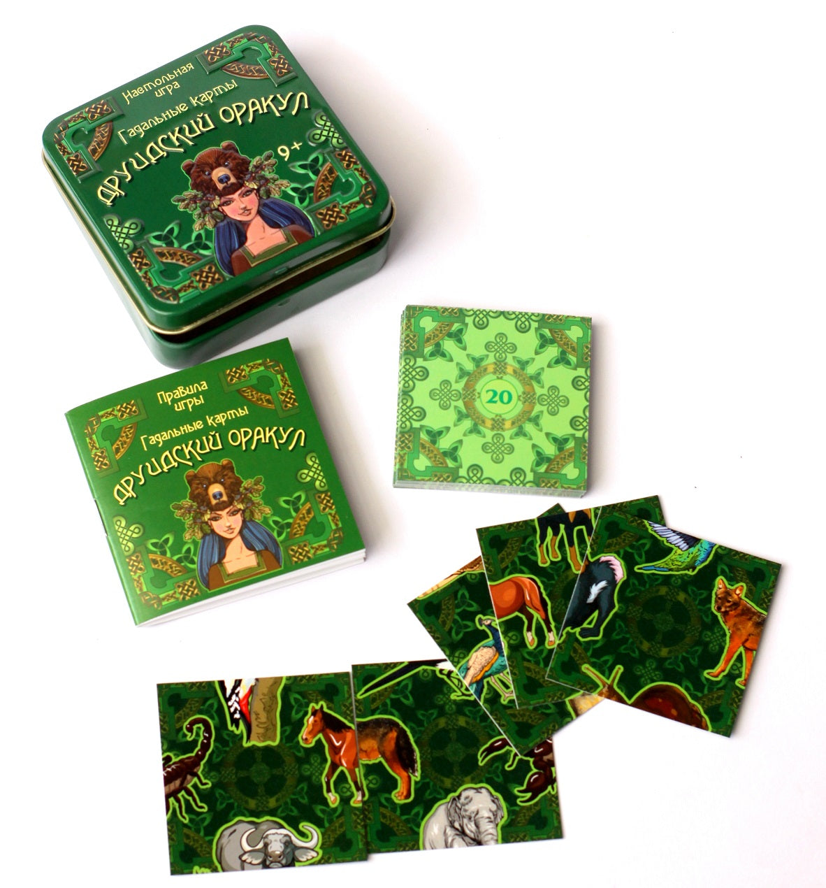 Настольная игра "Гадальные карты. Друидский оракул" (жестяная коробочка)