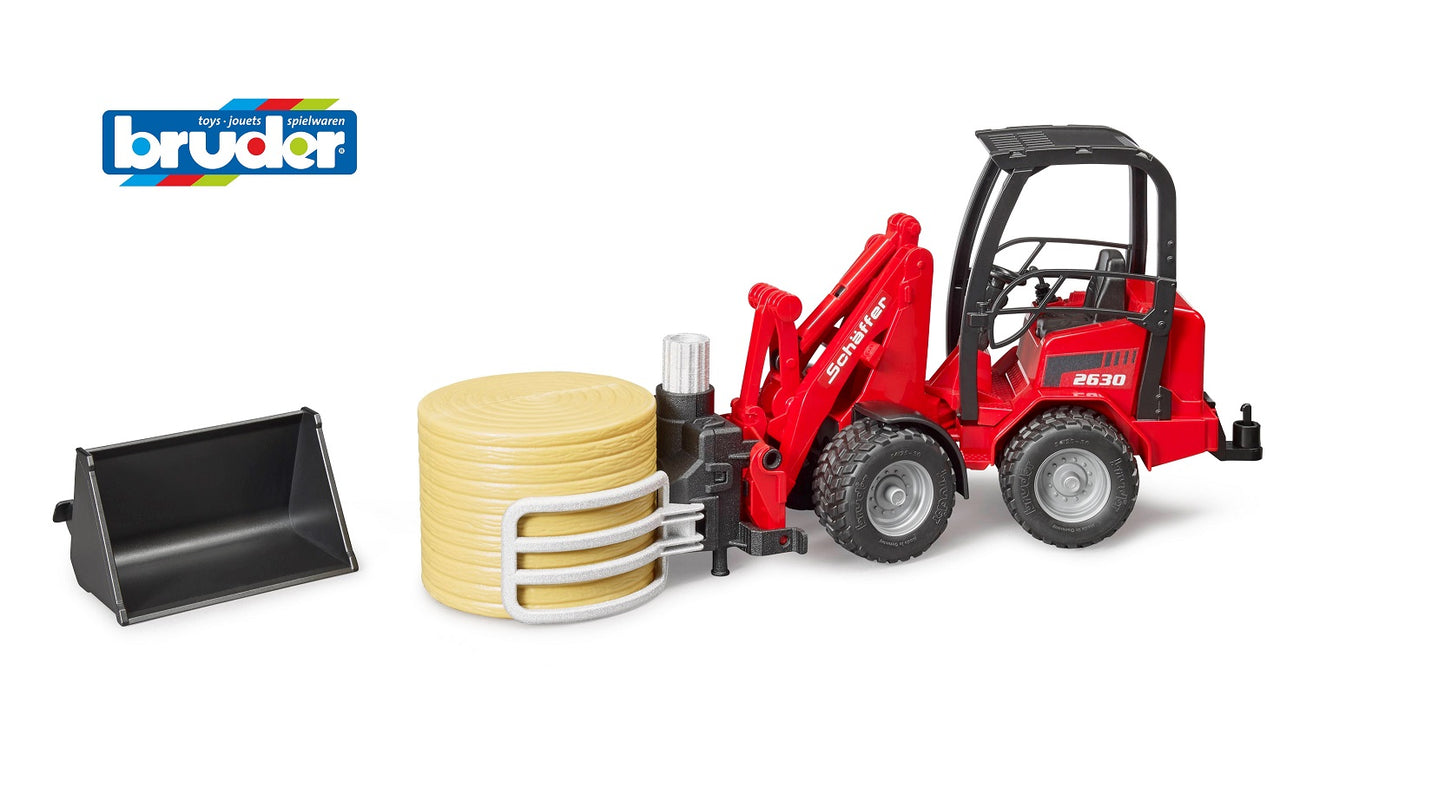 Bruder 02192 "Погрузчик Schaffer" 2630 с рулоном (фикс. цена)