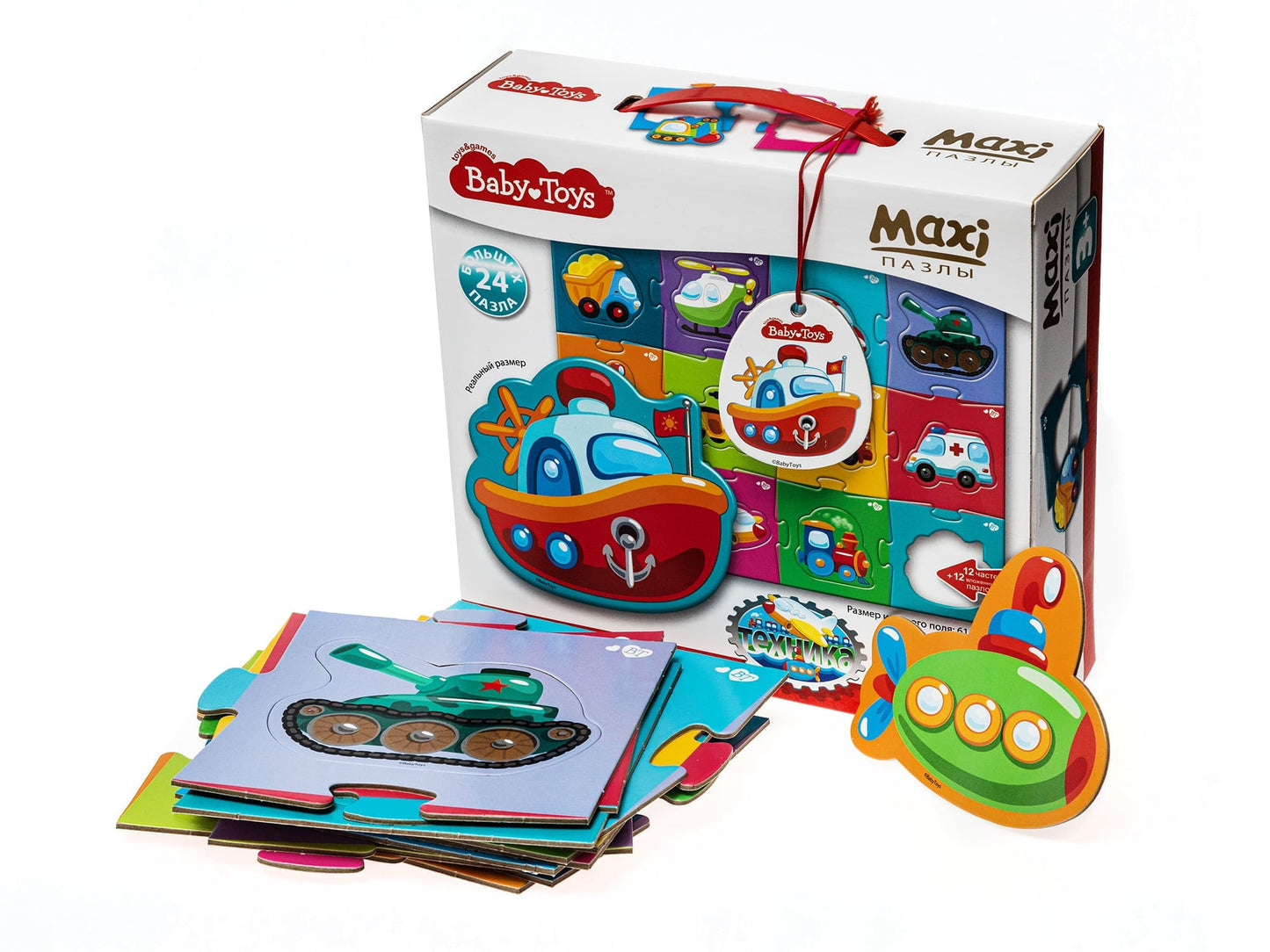 Пазлы MAXI "Техника" 24 эл Jouets Pour Bébé (поле 61х47см)