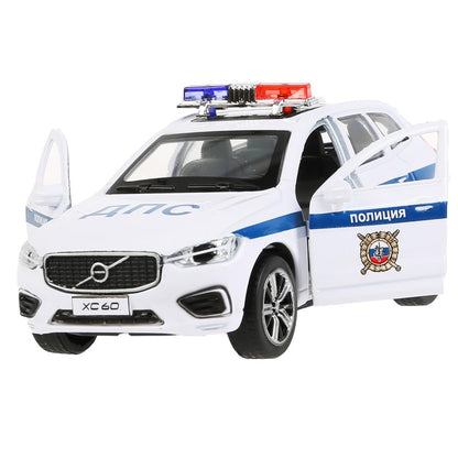 Machine en métal "volvo xc60 r-desing police" 12 cm, environ 2 x 36 pouces