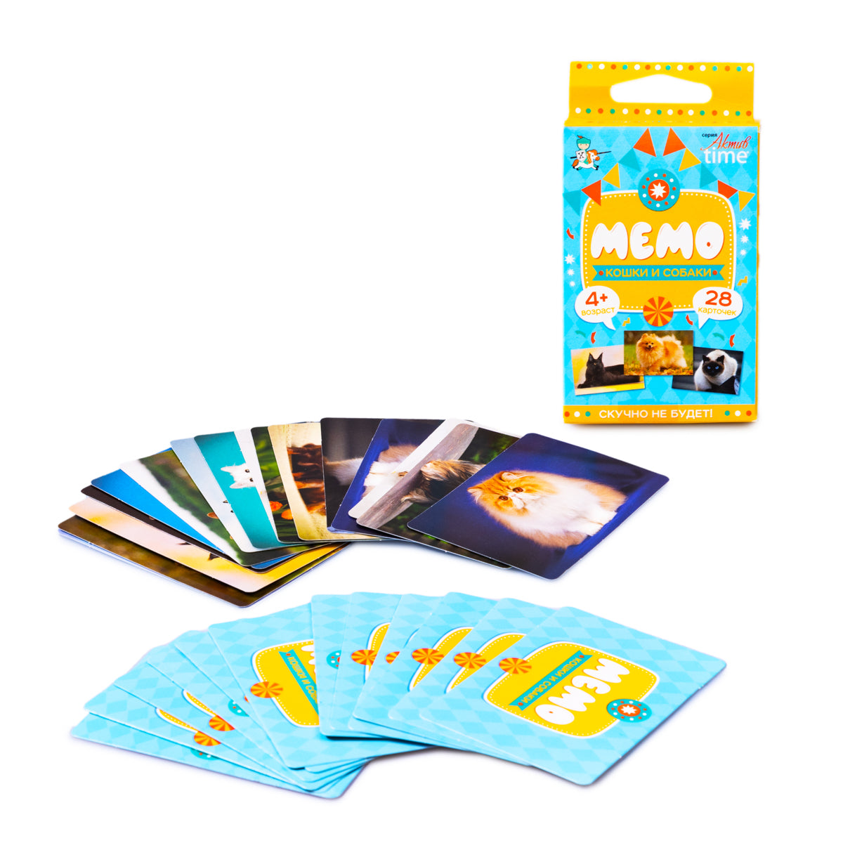 Игра настольная "МЕМО" Кошки и собаки. Heure de la série АКТИВ