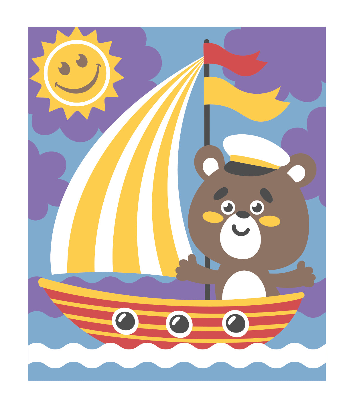 Набор для творчества. Песочная фреска "Морское путешествие" (7 цветов, 188х217 мм)