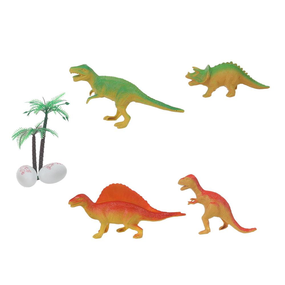 Jeux en plastique de 4 dinosaures en paquet d'IBM ВМЕСТЕ en cor.2*192