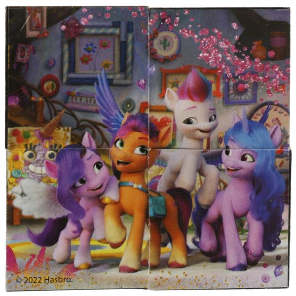 Набор кубиков "mon petit poney" (4 шт.) МОЙ МАЛЕНЬКИЙ ПОНИ настольные игры "УМНЫЕ ИГРЫ" в кор.80наб