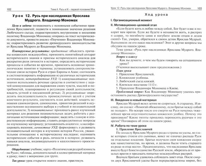 ПШУ 6кл. История России. УМК Торкунова (Изд-во ВАКО)